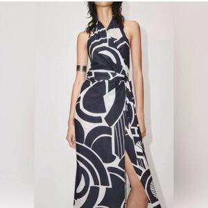 Zara | Nicole Printed Halter Dress